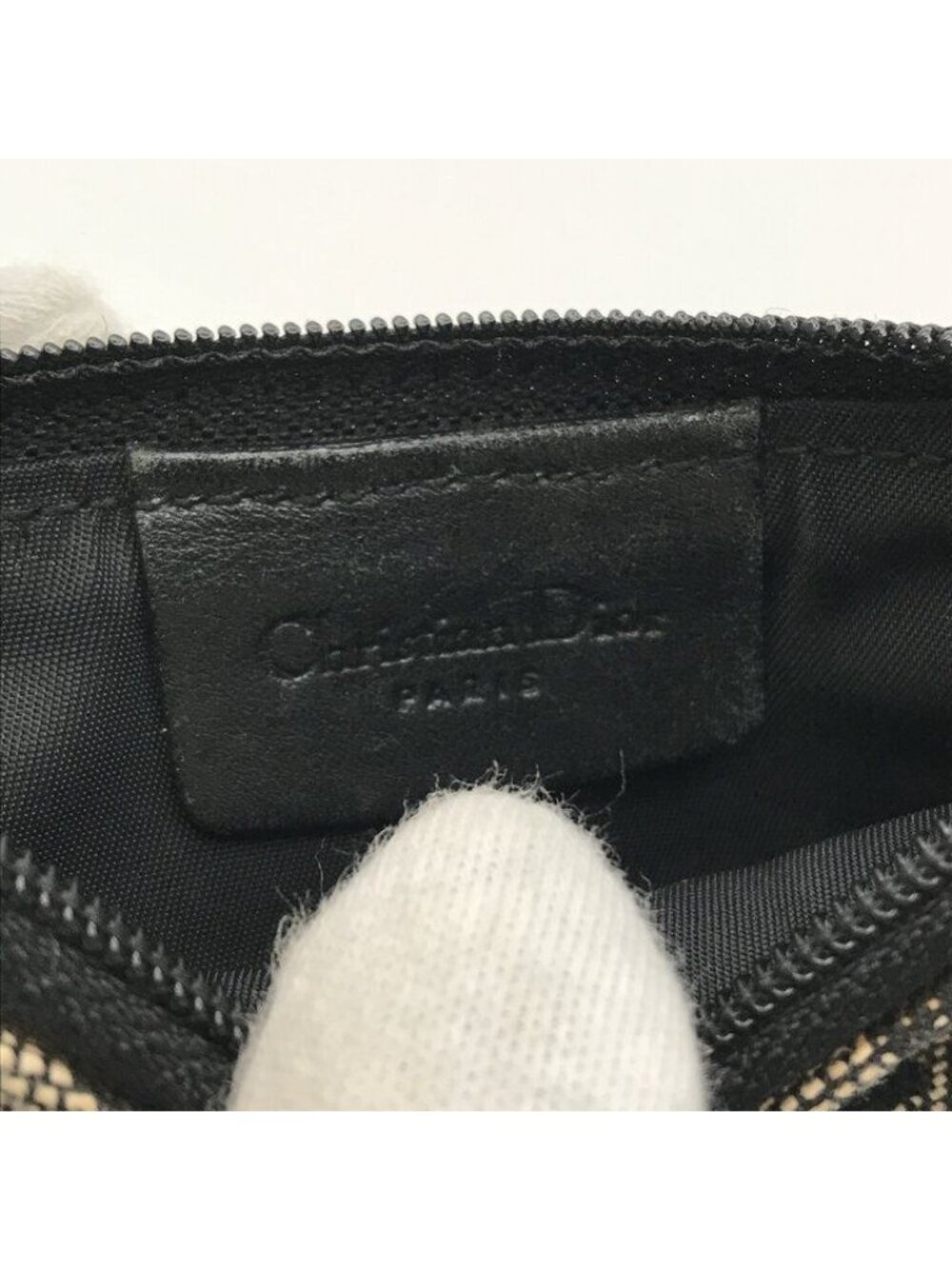 Dior Trotter Saddle Canvas Pouch Coin Case Purse Black - Picture 8 of 10